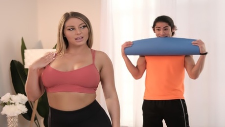 Kayley Gunner uses yoga positions to fuck instructor